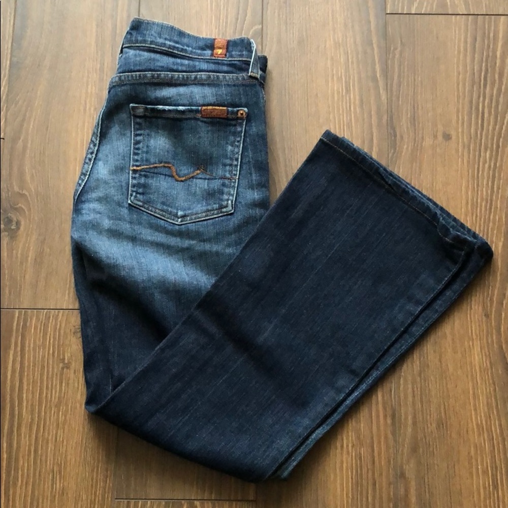 7 for all Mankind Flare Stretch Jeans Size 27